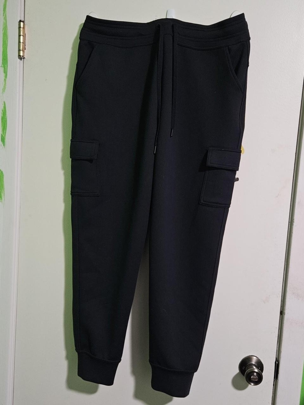 32 Degrees Black Cargo Jogger Pants for Women